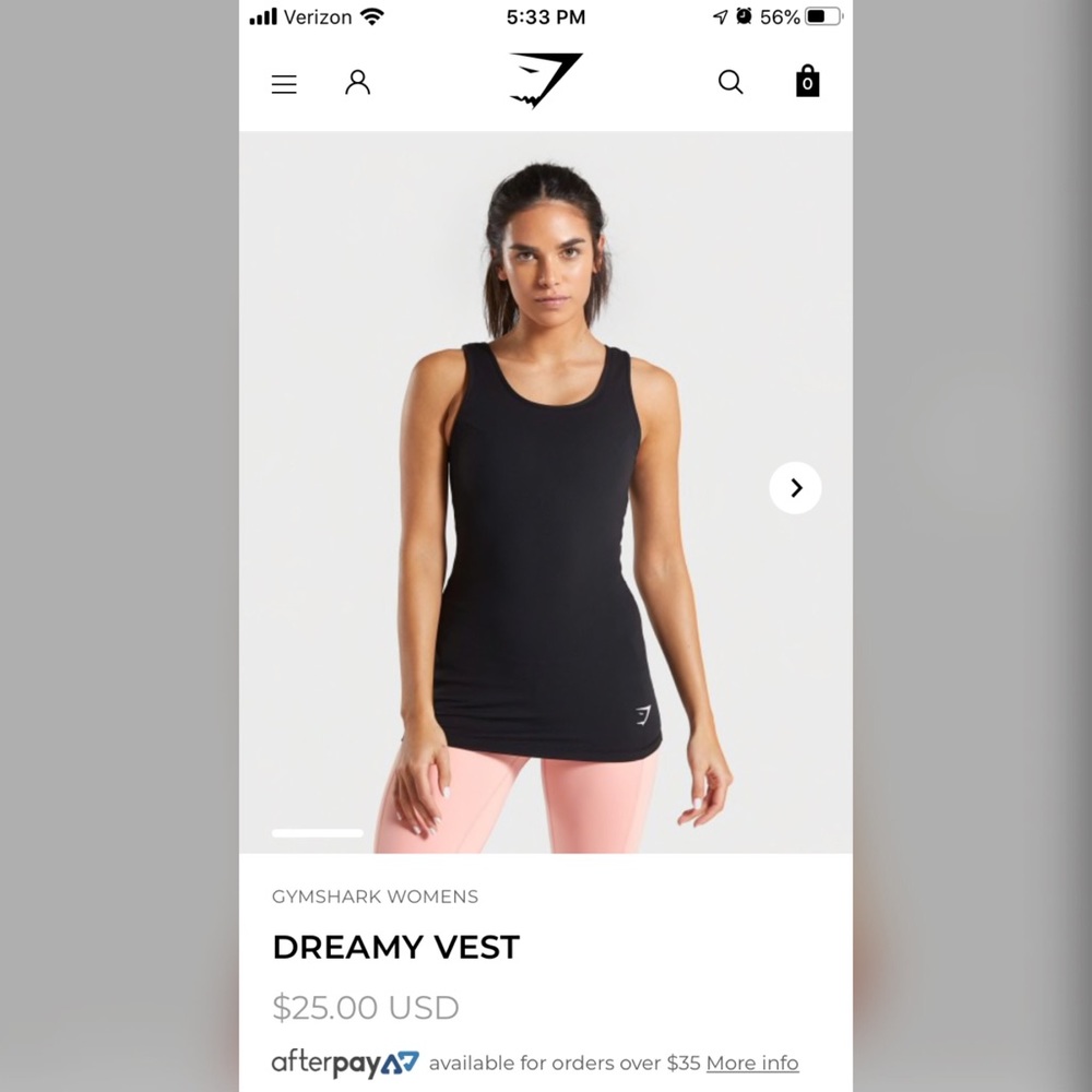 Gymshark tank